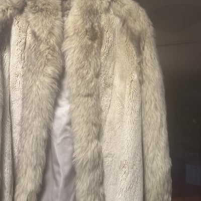 Beige Fur Coat - Image 3 of 5