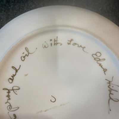 Gilded Madonna and Child decorative plate - Image 5 of 6