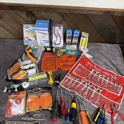 Assorted Hand Tools and Hardware - Image 1 of 6