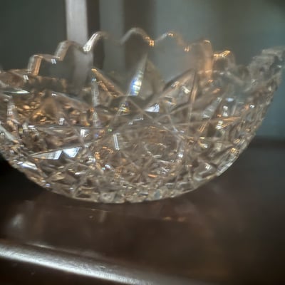 Crystal cut-glass bowls - Image 3 of 9