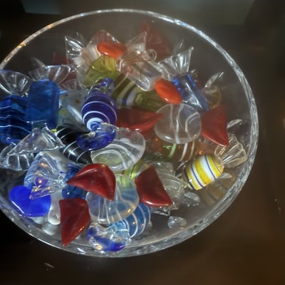 Murano glass candy bowl - Image 3 of 6