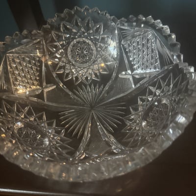 Crystal cut-glass bowls - Image 2 of 9