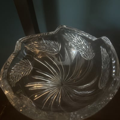 Crystal cut-glass bowls - Image 6 of 9