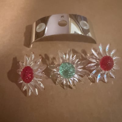 Swarovski Crystal Bracelet with Three Flower Centers - Image 3 of 5