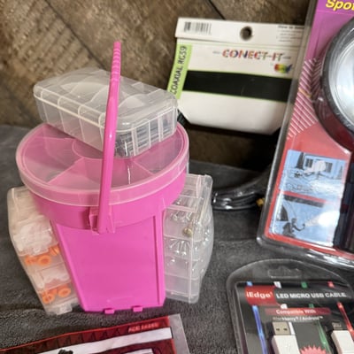 Assorted hardware, fasteners, and electrical supplies - Image 5 of 8