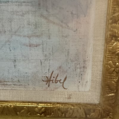 Framed floral still life painting with vase of flowers - Image 2 of 9