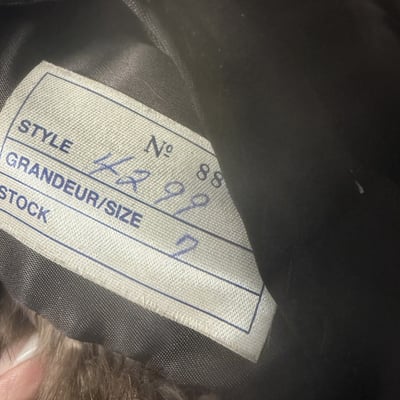 Brown Fur Coat with Murrays Label and 'Nancy' Embroidery - Image 3 of 7