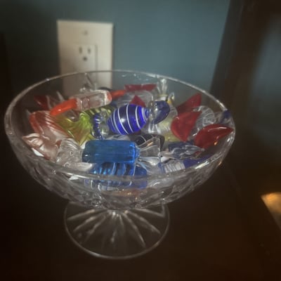 Murano glass candy bowl - Image 1 of 6