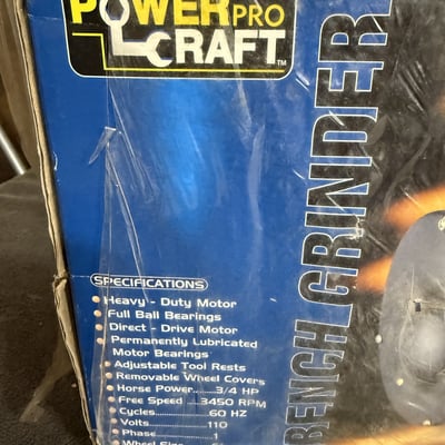 Power Pro Craft 6-inch Bench Grinder - Image 2 of 5