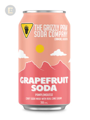 GRIZZLY PAW GRAPEFRUIT SODA (24 X 355)  