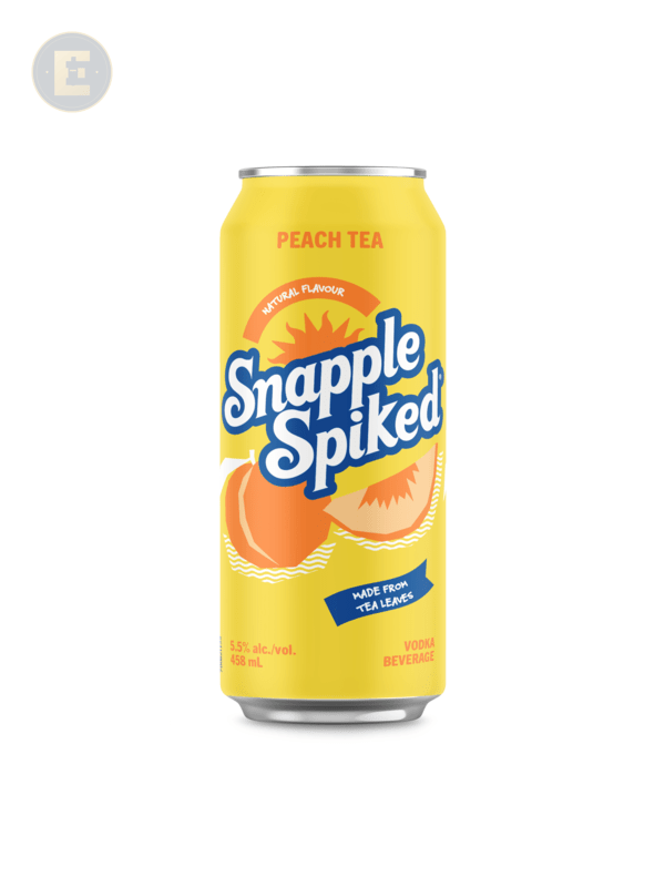 Snapple Spiked Tea Peach 458Ml Dom 458 Ml