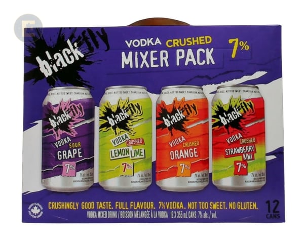BLACK FLY VODKA CRUSHED PURPLE MIXER 12P