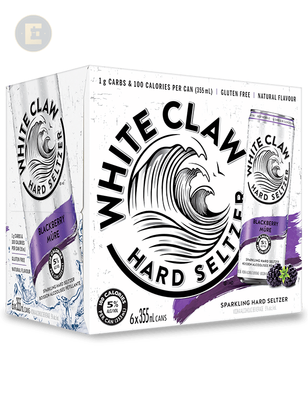 WHITE CLAW BLACKBERRY 6PK 4X(6X355ML)