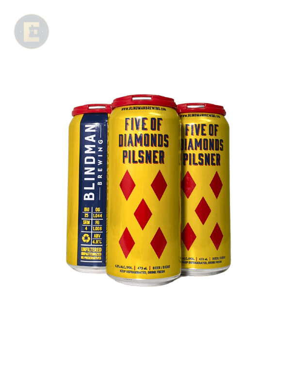 Blindman Five of Diamonds Pilsner Cls 4 X 473 Ml
