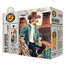 Wild Rose Big Hoodoo Alberta Craft Lager 12x355mL Can