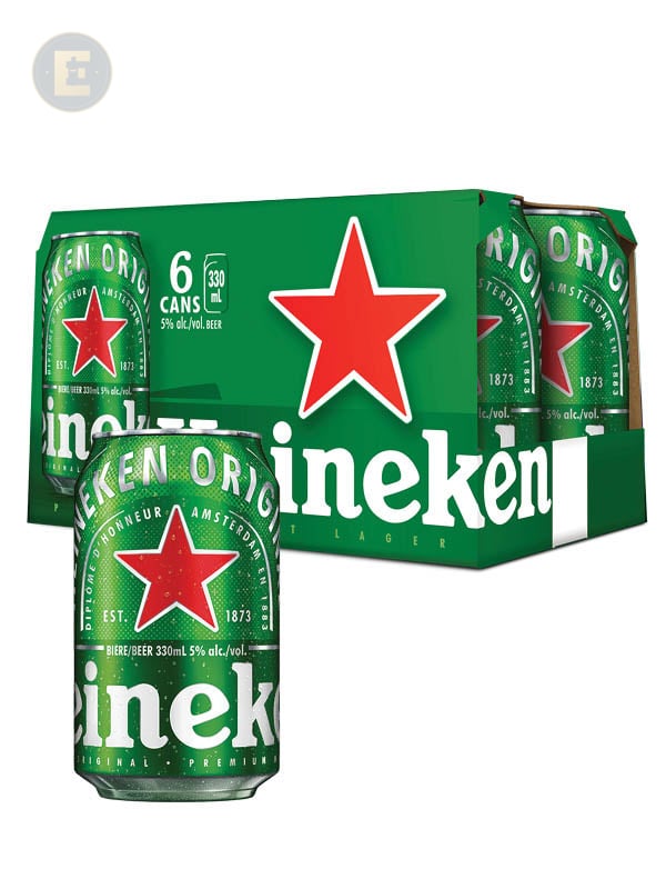 Heineken Lager (Cans) 6 X 330 Ml