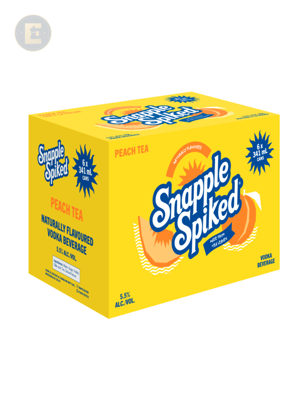 SNAPPLE SPIKED PEACH TEA (CANS) DOMESTIC