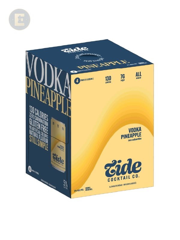 Tide Vodka Pineapple 4X355ml 4 X 355 Ml