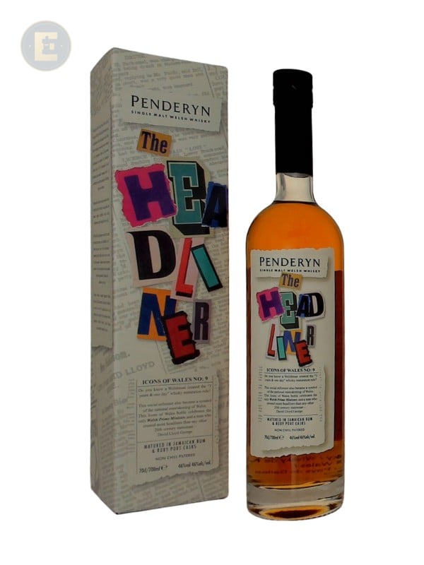 Penderyn Icon of Wales the Headliner 700 Ml