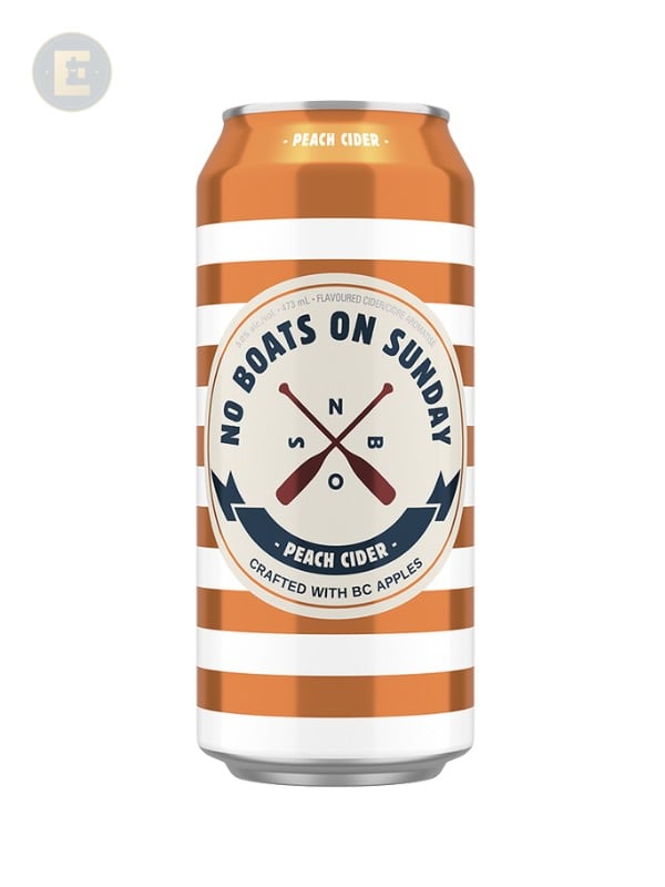 No Boats on Sunday Peach Cider 4 X 473 Ml