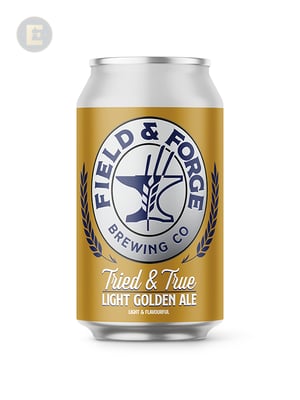 FIELD & FORGE LIGHT GOLDEN ALE 355ML    