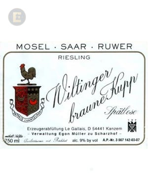 WILTINGER BRAUNE KUPP RIESLING SPATLESE 