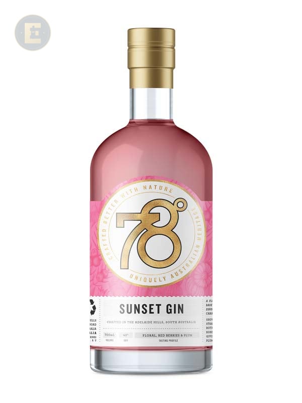 78 Degrees Sunset Gin 700 Ml