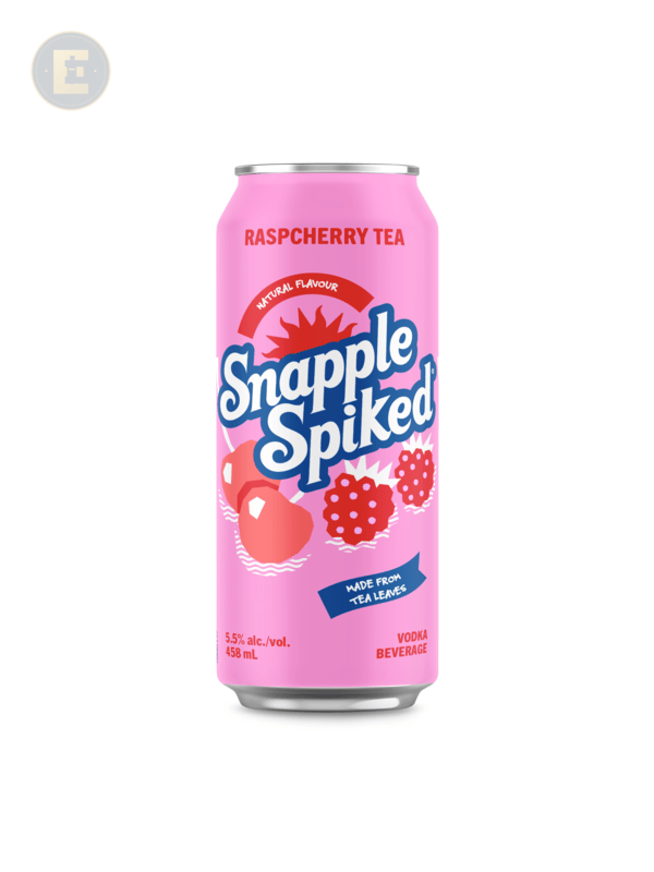 Snapple Spiked Tea Raspcherry 458Ml Dom 458 Ml