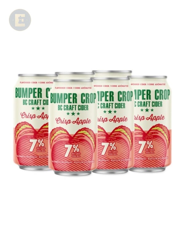 Bumper Crop Crisp Apple Cider 6 X 355 Ml