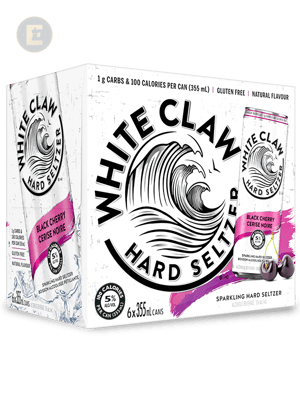 WHITE CLAW BLACK CHERRY 6 PACK          