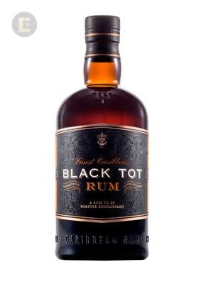 BLACK TOT RUM FINEST CARIBBEAN          