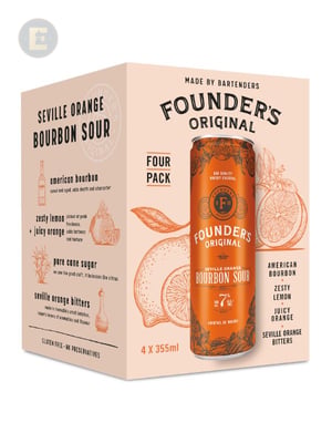 FOUNDER'S ORIGINAL BOURBON SOUR 4 PK    