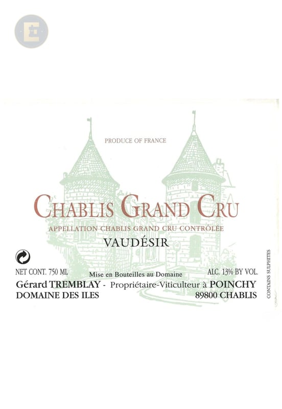 Tremblay Chablis Cru Vaudesir 750 Ml