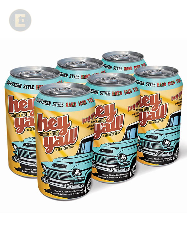 Hey Y'all Southern Style Hard Iced Tea 6 X 341 Ml