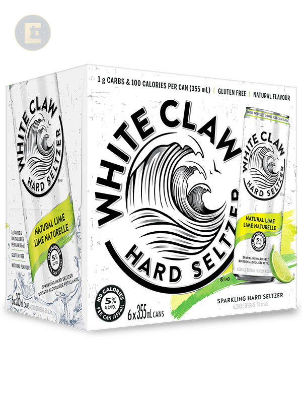 White Claw Natural Lime 6 Pack 6 X 355 Ml