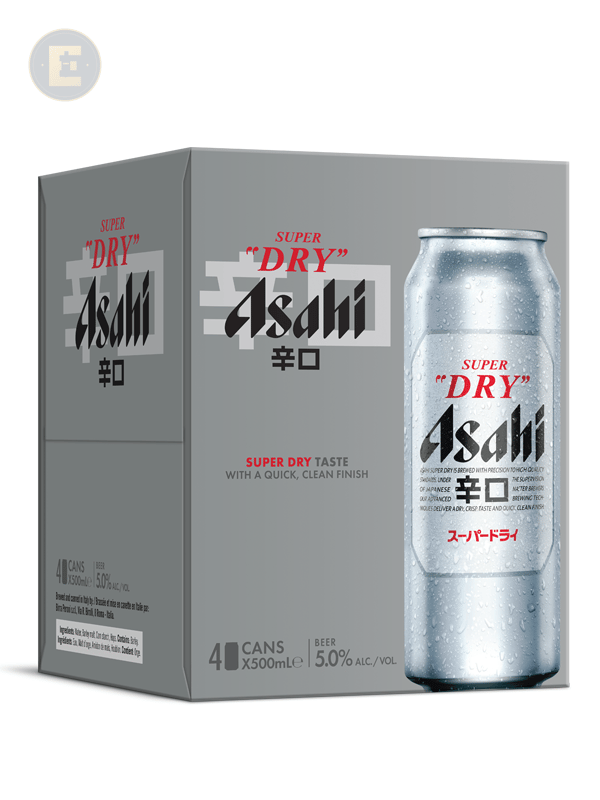 Asahi Super Dry 4 X 500 Ml