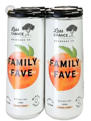 LASS CHANCE - FAMILY FAVE PEACH CIDER   