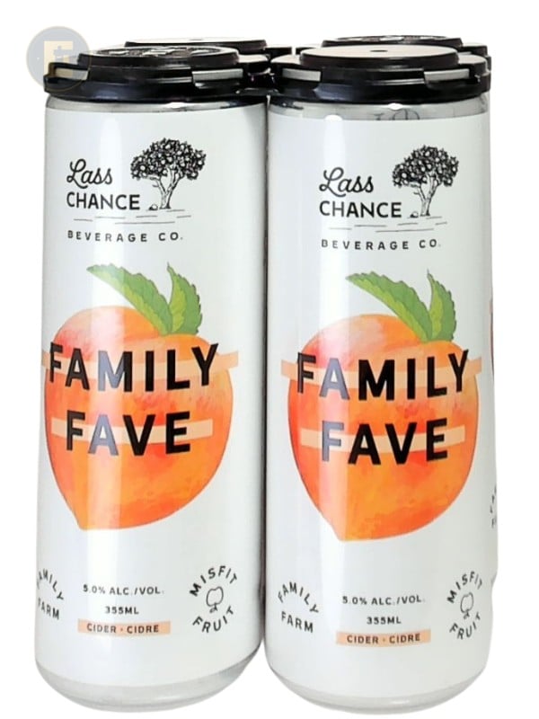 Lass Chance - Family Fave Peach Cider 4 X 355 Ml