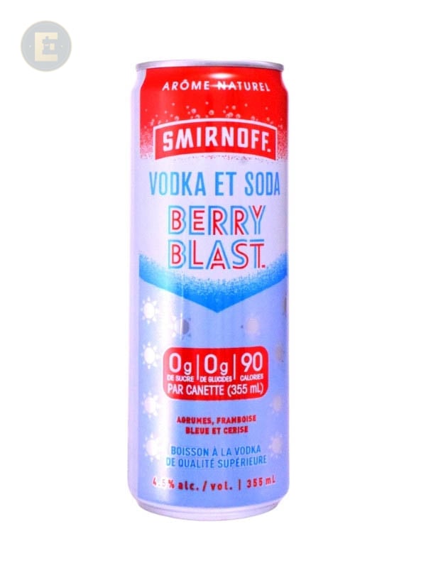 Smirnoff Vodka & Soda Berry Blast (6Pk) 6 X 355 Ml