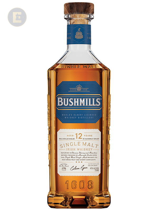 Bushmills Single Malt Whiskey - 12 Yr 750 Ml