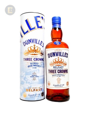 DUNVILLE'S THREE CROWNS IRISH WHISKY    