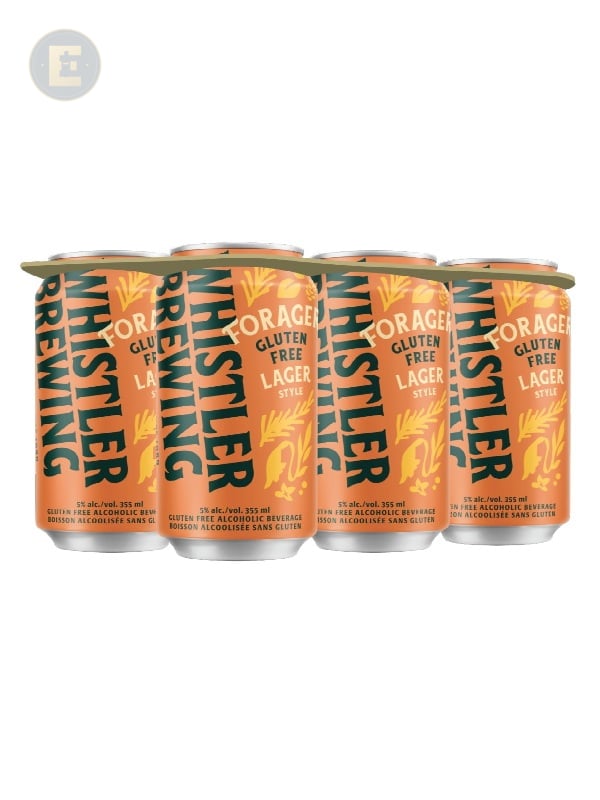 Whistler Forager Gluten Free Lager. 6 X 355 Ml
