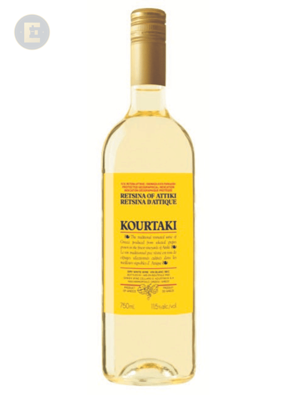 Kourtaki Retsina of Attica 750 Ml