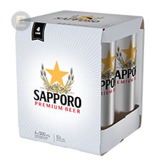 Sapporo Canada 4x500mL Can Carton