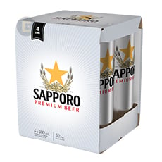 Sapporo Canada 4x500mL Can Carton