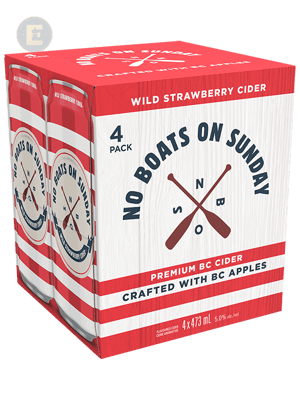 NO BOATS ON SUNDAY WILD STRAWBERRY CIDER