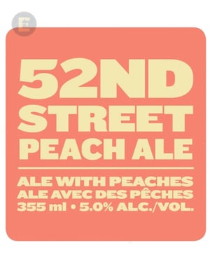 BREWSTERS 52ND STREET PEACH ALE 50L(CLS)
