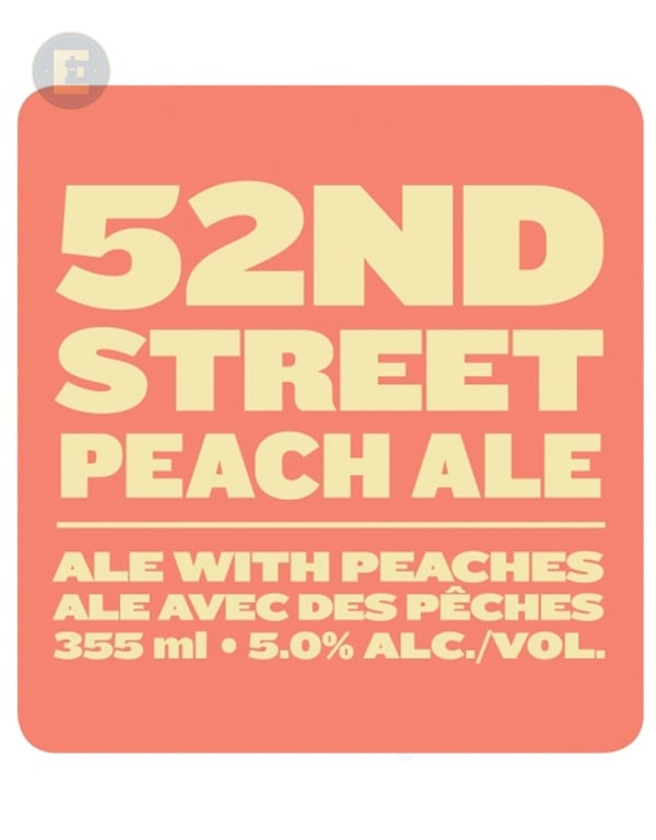 Brewsters 52Nd Street Peach Ale 50L(Cls) 50000 Ml