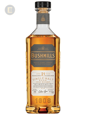 BUSHMILLS SINGLE MALT WHISKEY - 21 YR   