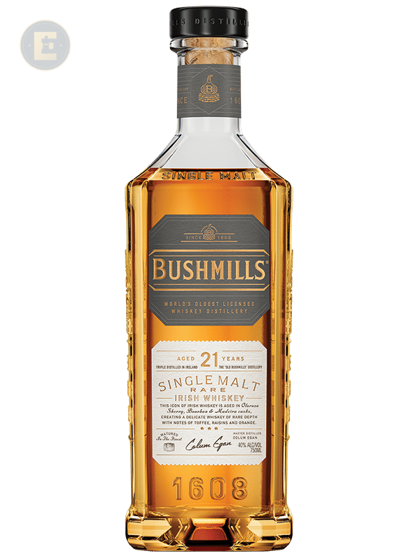 Bushmills Single Malt Whiskey - 21 Yr 750 Ml